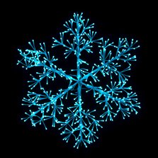 Image of 36" Dynamic RGB LED Sparkler Snowflake